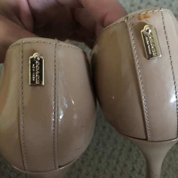 Coach Nib Devon Classic Patent Leather Heels Shell - Picture 7 of 12